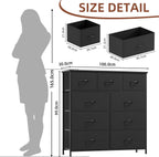 Chest of Drawers for Bedroom 7 Fabric