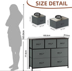 Chest of Drawers for Bedroom 7 Fabric