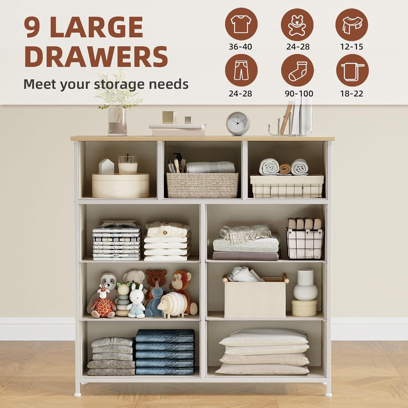 Chest of Drawers for Bedroom 7 Fabric