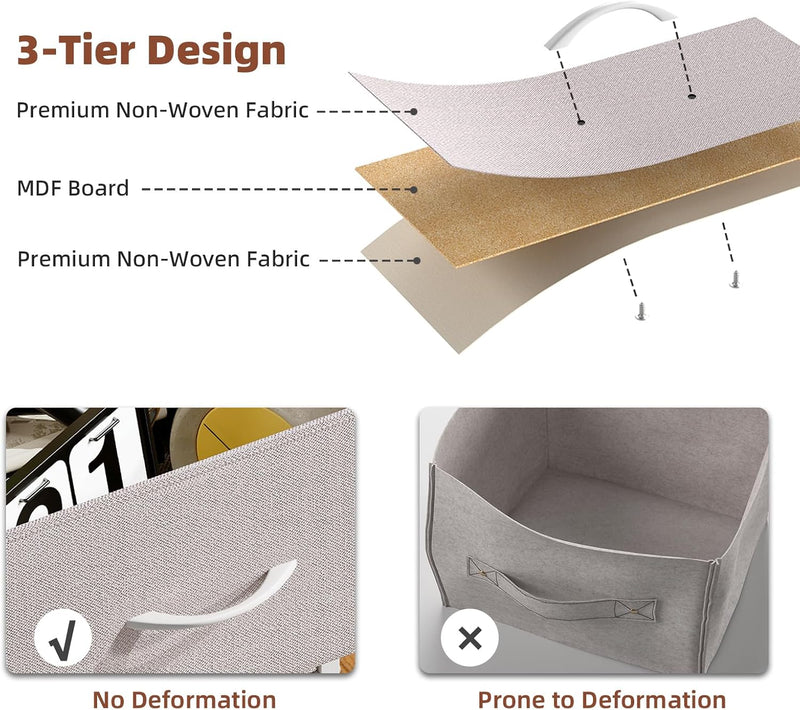 Chest of Drawers for Bedroom 7 Fabric
