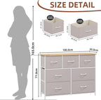 Chest of Drawers for Bedroom 7 Fabric