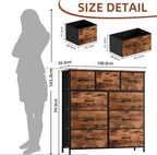 Chest of Drawers for Bedroom 7 Fabric