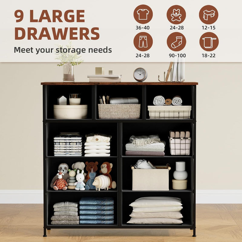 Chest of Drawers for Bedroom 7 Fabric