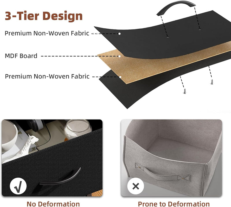 Chest of Drawers for Bedroom 7 Fabric