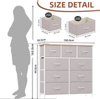 Chest of Drawers for Bedroom 7 Fabric
