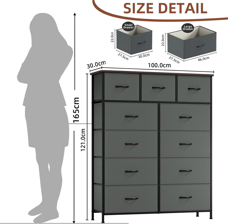 Chest of Drawers for Bedroom 9 Fabric Tall