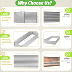 Tall Corrugated Galvanized Steel Raised Garden Bed (2 Pack)
