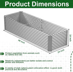 Tall Corrugated Galvanized Steel Raised Garden Bed (2 Pack)