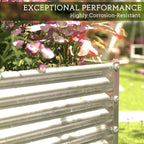 Tall Corrugated Galvanized Steel Raised Garden Bed (2 Pack)