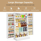 Tall Kitchen Cupboard Pantry Storage Cabinet with 4
