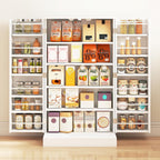 Tall Kitchen Cupboard Pantry Storage Cabinet with 4