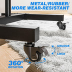 Tall Mobile TV Stand on Wheels Castors