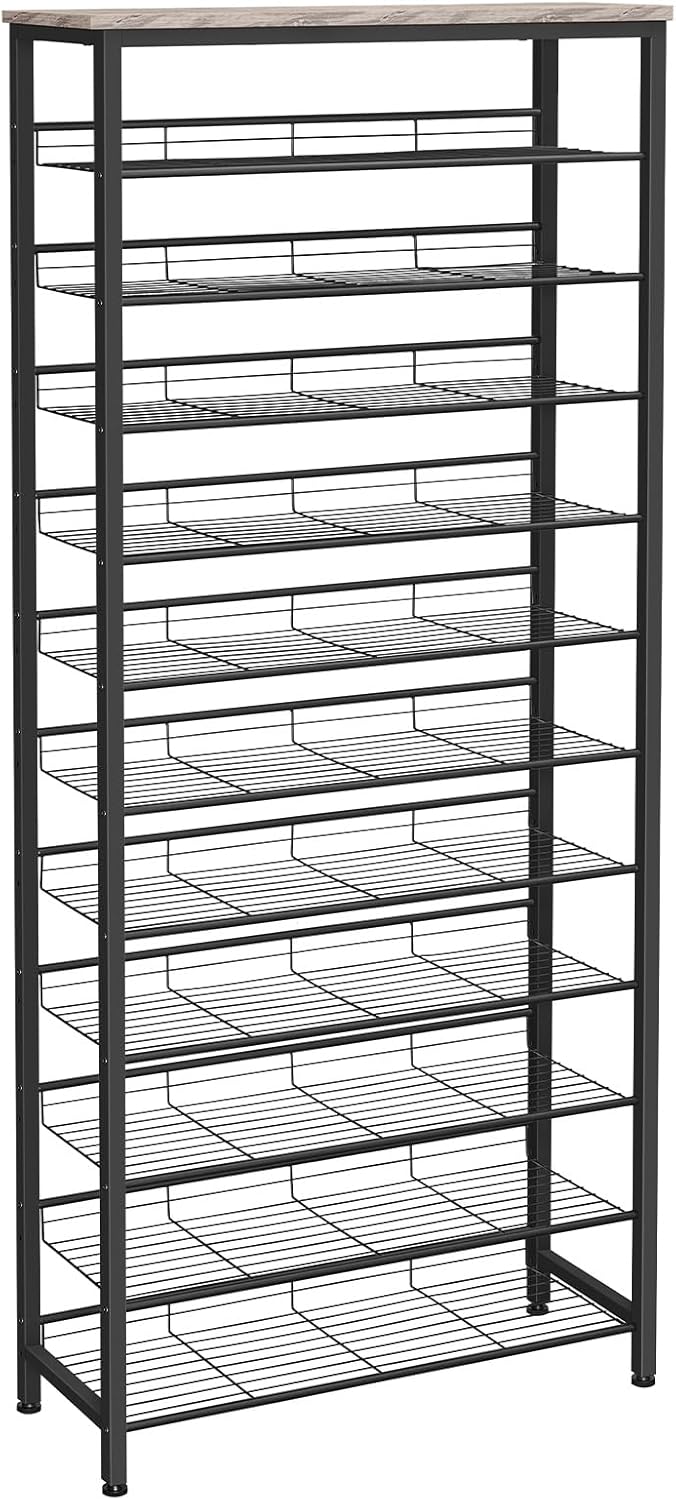 Tall Shoe Rack Large Capacity Storage Organiser 12-Tier