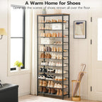 Tall Shoe Rack Large Capacity Storage Organiser 12-Tier