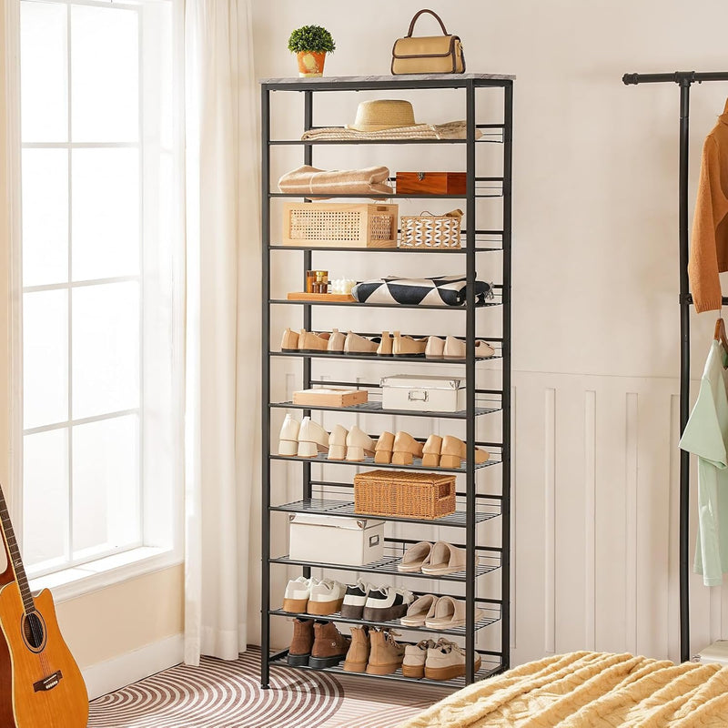 Tall Shoe Rack Large Capacity Storage Organiser 12-Tier