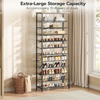 Tall Shoe Rack Large Capacity Storage Organiser 12-Tier