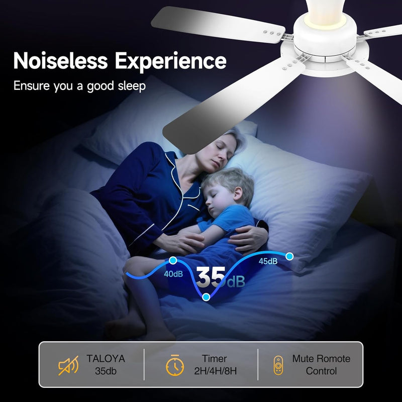 52 Inch Ceiling Fan Lights with Remote Control