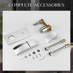 Taps Wall Mounted Waterfall Mixer Filler Tap Chrome