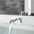 Taps Wall Mounted Waterfall Mixer Filler Tap Chrome
