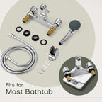 Taps with Shower Attachment Monobloc Mixer Tap Bathtoom