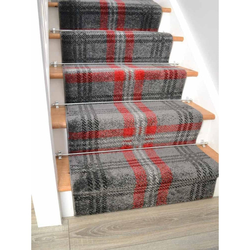 Tartan Hall Runners Modern Luxurious Soft Pile Rug