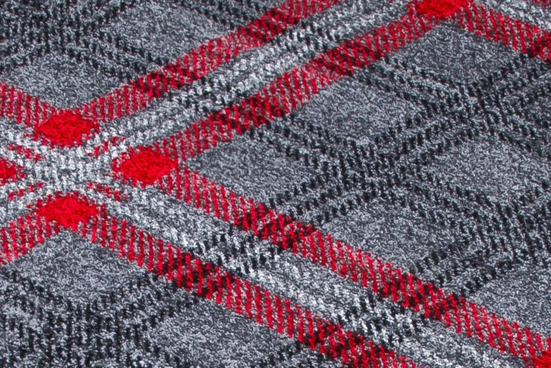 Tartan Hall Runners Modern Luxurious Soft Pile Rug