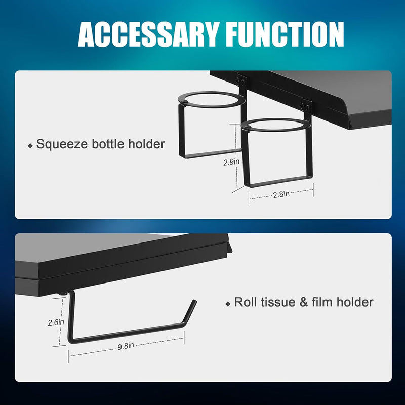 Tattoo Workstation Salon Trolley Cart and Storage Drawers