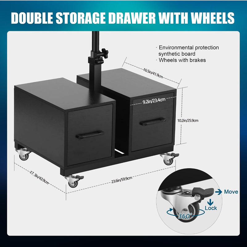 Tattoo Workstation Salon Trolley Cart and Storage Drawers