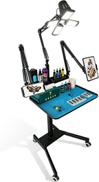 Tattoo Workstation Trolley Mobile Tray Cart with LED