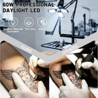 Tattoo Workstation Trolley Mobile Tray Cart with LED