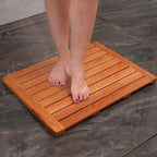 Teak Shower Bench Seat and Bath Mat Large