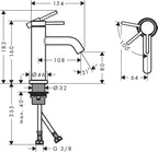 Tecturis S Bathroom Tap Wall-Mounted for Concealed Installation