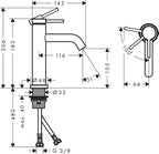Tecturis S Bathroom Tap Wall-Mounted for Concealed Installation