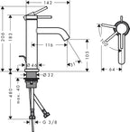 Tecturis S Bathroom Tap Wall-Mounted for Concealed Installation