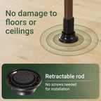 Telescopic Clothes Rail with Adjustable L-Shaped Or One-Line