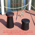 Telescopic Stool Adjustable Camping Collapsible with Seat