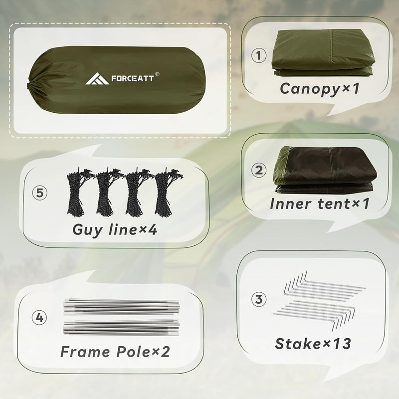 Tent 2-4 Man for Camping