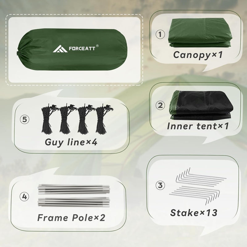 Tent 2-4 Man for Camping