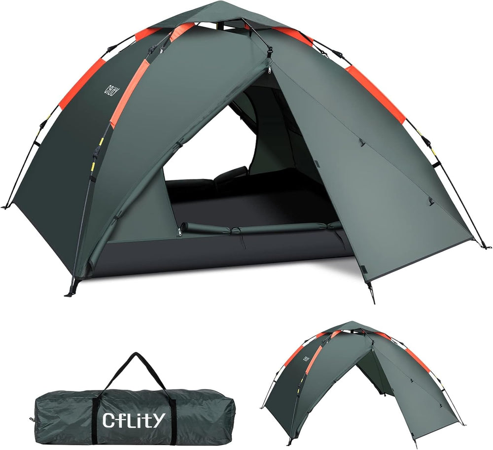 Tent 3 Man Instant Pop Up Waterproof Three