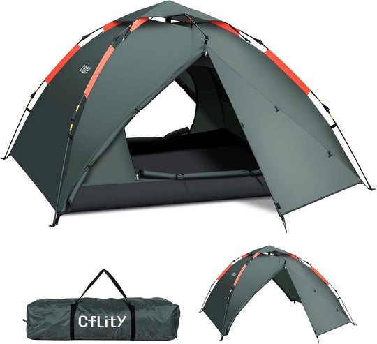 Tent 3 Man Instant Pop Up Waterproof Three