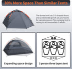 Tent 3 Man Instant Pop Up Waterproof Three