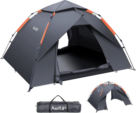 Tent 2-3 Person Pop Up Dome Tarpaulin Double