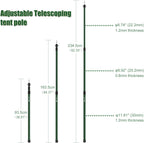 Tent Poles Camping for Tarp Awning Canopy Porch