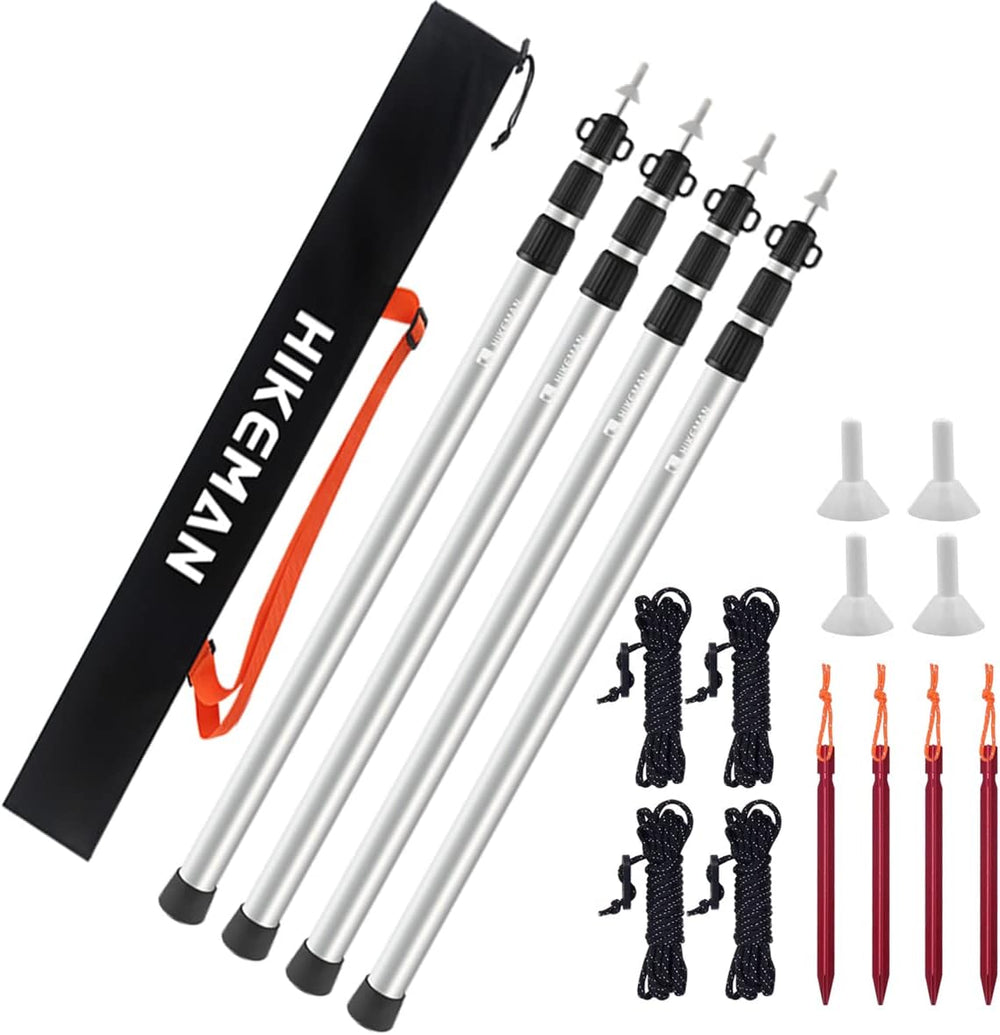 Tent Poles Camping for Tarp Awning Canopy Porch