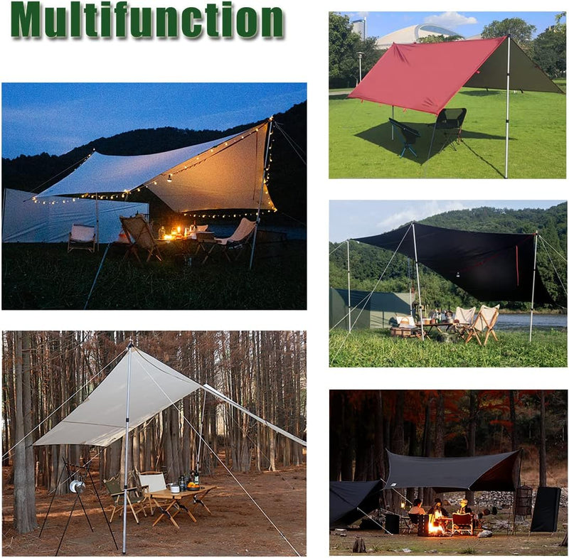 Tent Poles Camping for Tarp Awning Canopy Porch