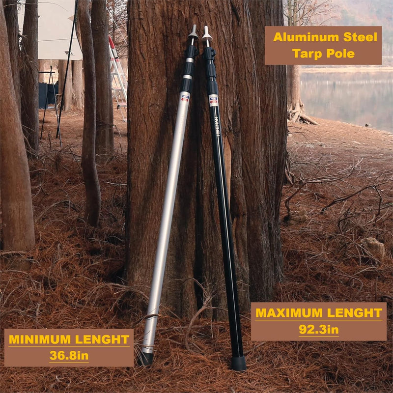 Tent Poles Camping for Tarp Awning Canopy Porch