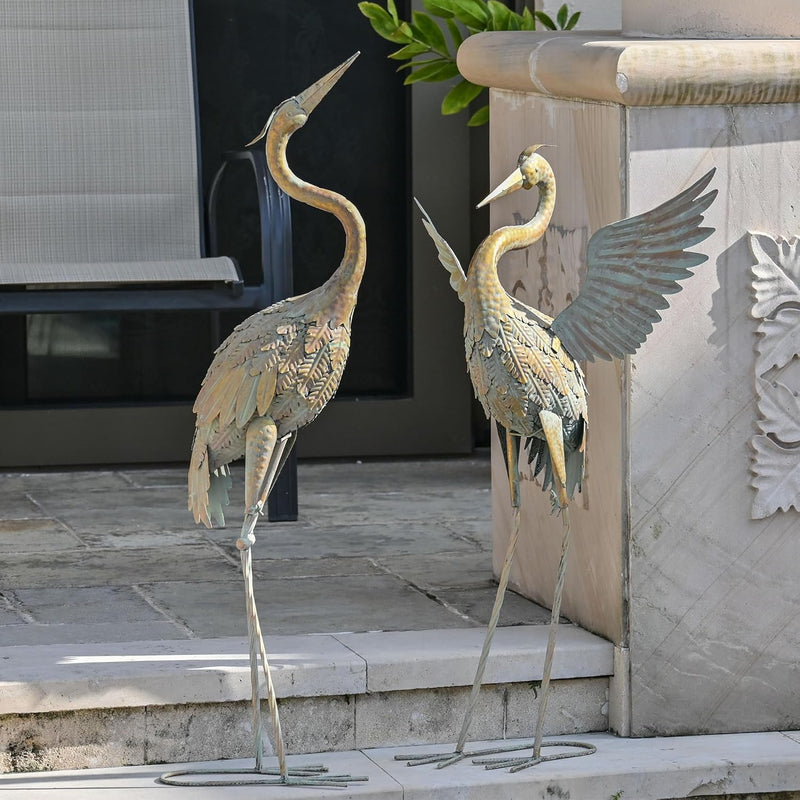 Large Crane Garden Ornaments
