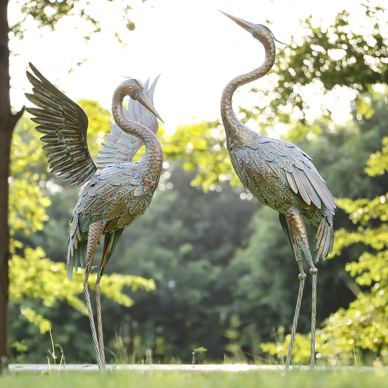 Large Crane Garden Ornaments