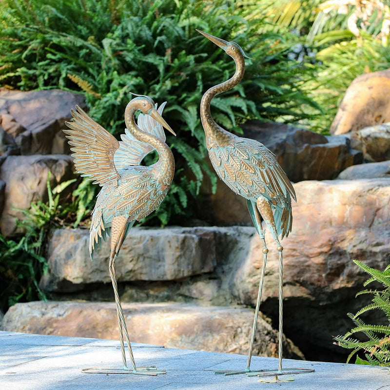 Large Crane Garden Ornaments
