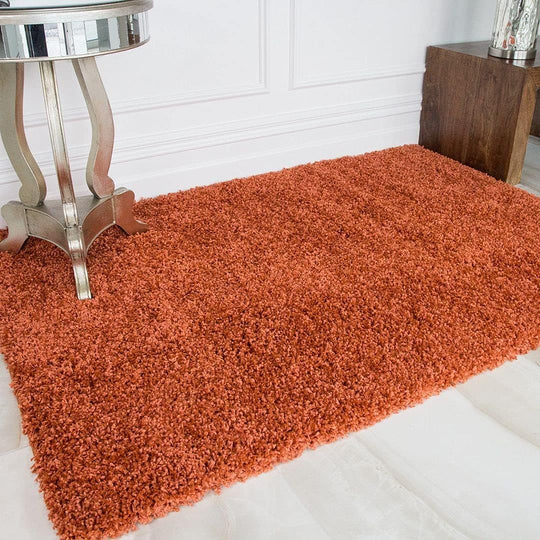 Terracotta Easy Clean Durable Super Soft Shaggy Shag